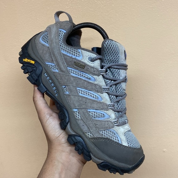 Merrell Moab 2 Falcon Vent Hiking Sneakers “Gray Light Blue” - Picture 8 of 16